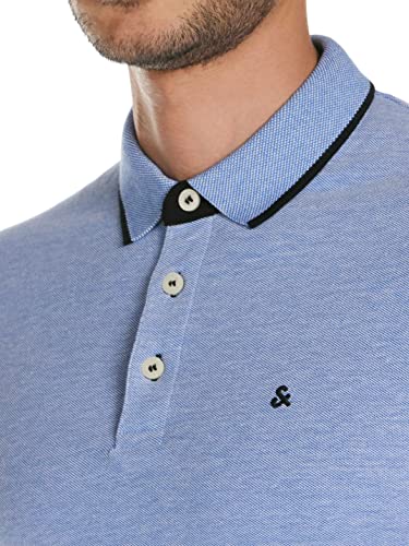 Jack & Jones Jjepaulos Polo SS Noos, Azul (Bright Cobalt), XXL para Hombre