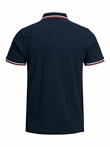 Jack & Jones Jjepaulos Polo SS Noos, Azul (Navy Blue), XXL para Hombre