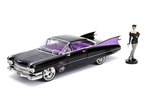 Jada - Vehículo coleccionismo Escala 1:24 Catwoman Cadillac Coupe Deville 1959 (253255006)