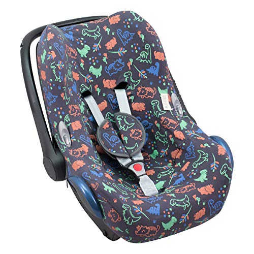 JANABEBE Funda compatible con Maxi Cosi Cabriofix, portabebe gr 0 Happy Dino