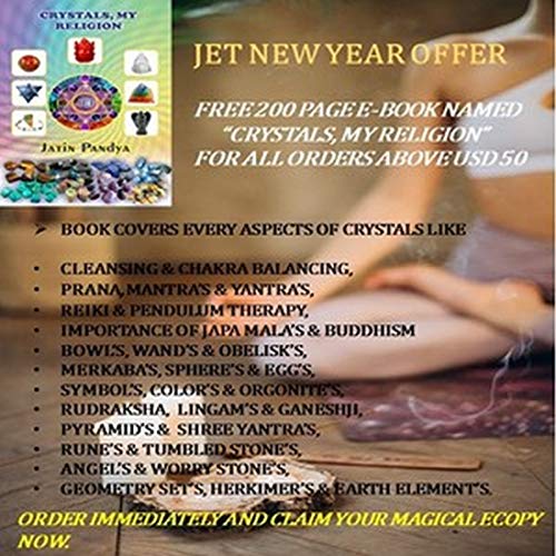 Jet International Hermoso Cristal Cuarzo Herkimer Gemstone Sphatik Folleto Gratis Terapia de Cristal Cristal Original Natural Auténtico Buena Suerte Genuino Divino Sagrado Piadoso Metafísico Brasil