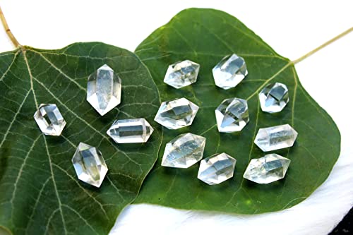 Jet International Hermoso Cristal Cuarzo Herkimer Gemstone Sphatik Folleto Gratis Terapia de Cristal Cristal Original Natural Auténtico Buena Suerte Genuino Divino Sagrado Piadoso Metafísico Brasil