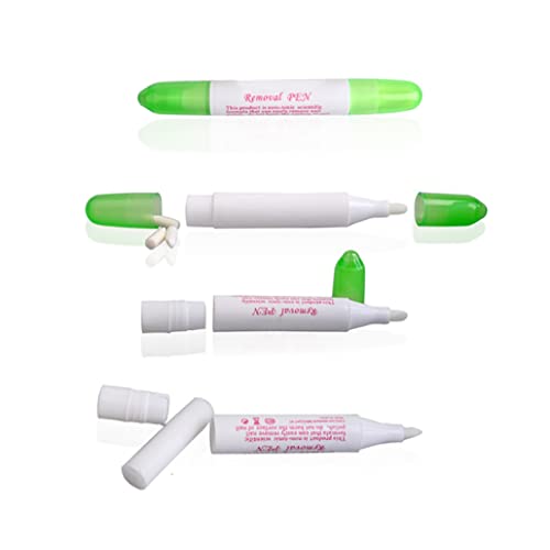 jieerrui Pen Corrector de Esmalte de uñas, Arte de uñas Remenable Nail Polish Remover Errores borrando el removedor de Corrector Pen Nail Art Tool 5pcs / Set