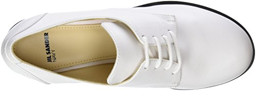 Jil Sander Iconic, Mocasn Mujer, Blanco Bianco, 41 EU