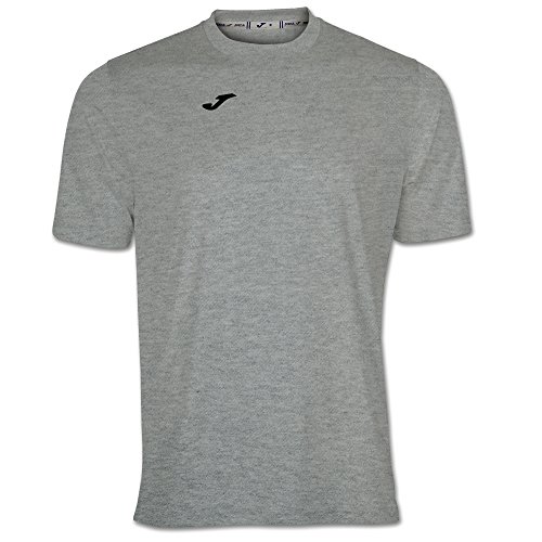 Joma Combi - Camiseta de Manga Corta, Hombre, Gris (Melange claro), M