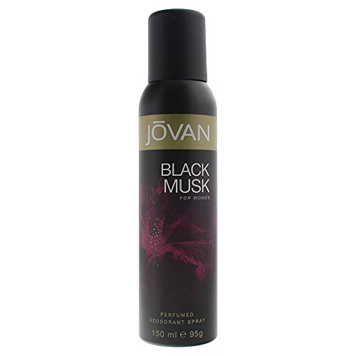 Jovan Deodorant Spray for Women, Black Musk, 5 Ounce by Jovan
