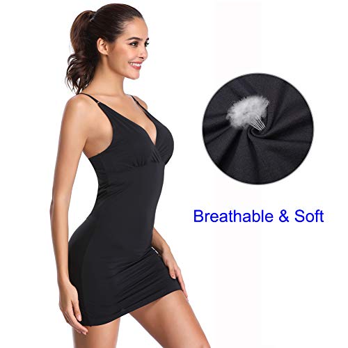 Joyshaper Vestido Moldeador de Mujer Ropa Interior con Tirantes Ajustables Full Slips Control Dress Combinación Moldeadora sin Costuras