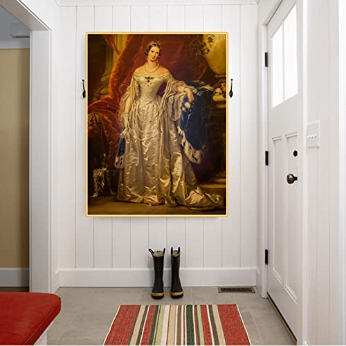 JQNDDP Póster de Christina Robertson 《Emperatriz Alexandra 》Pintura en Lienzo Arte de Pared estético Christina Robertson Impresiones Imagen de decoración del hogar 60x80cm Sin Marco