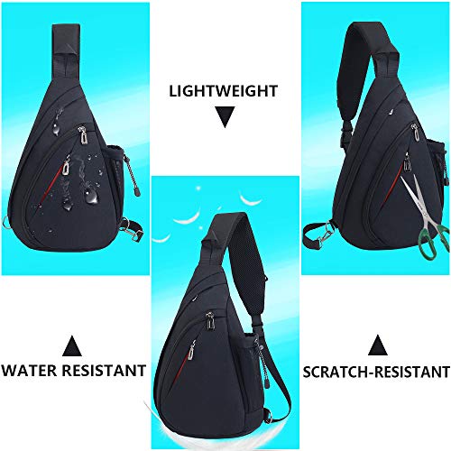 JSDing Bolso Pecho Hombre Mujer | Mochila Cruzada Impermeable | Bandoleras Cruzada Bolso Bandolera Bolso Deportivo para Aire Libre Gimnasio Viajes Senderismo