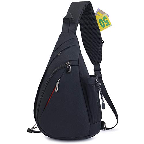 JSDing Bolso Pecho Hombre Mujer | Mochila Cruzada Impermeable | Bandoleras Cruzada Bolso Bandolera Bolso Deportivo para Aire Libre Gimnasio Viajes Senderismo