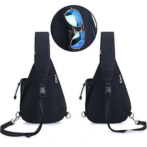 JSDing Bolso Pecho Hombre Mujer | Mochila Cruzada Impermeable | Bandoleras Cruzada Bolso Bandolera Bolso Deportivo para Aire Libre Gimnasio Viajes Senderismo