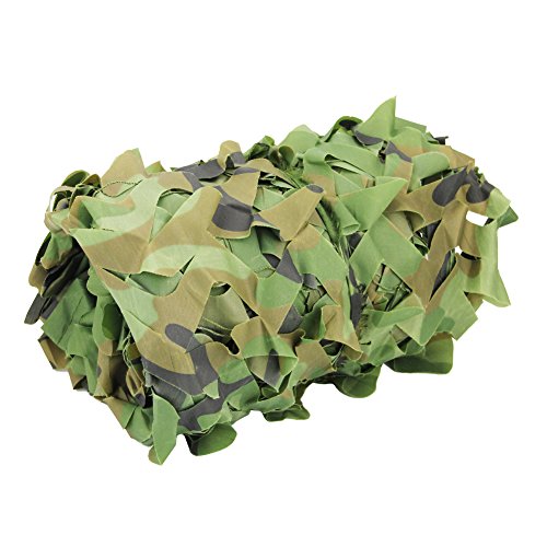 JTDEAL Red De Camuflaje, 2 m X 3 m Ejército Caza Militar Red De Camuflaje del Bosque para Acampar/Sol Al Aire Libre/Decoración De La Fiesta del Tema/Cubiertas del Coche