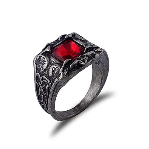 Juego Dark Souls iii Dragon emblema pie anillo mordedura sangre serpiente león verde flor anillo mujer hombre joyería regalo