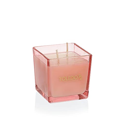 Juego de Regalo Luxury Box Toledo 72 Compuesto por 1 difusor de Ambiente de 200 ml y 1 Vela perfumada de 210 g | Línea Shine Pink | Fragancia Floral Flores Blancas acuáticas amaderada y ámbar