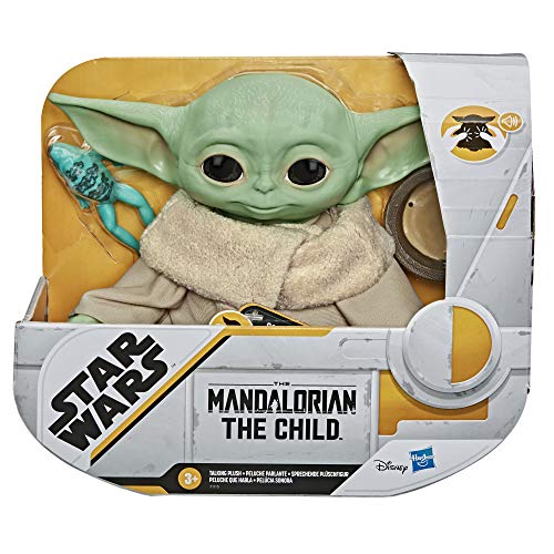 Juguete de Peluche Que Habla de El Niño de Star Wars con Sonidos del Personaje y Accesorios, Juguete de The Mandalorian para niños a Partir de 3 años