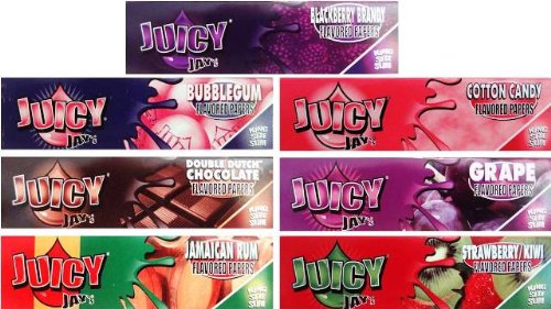 JUICY JAY es aderezada papel de tamaño grande - 7 paquetitos IN 7 sabores