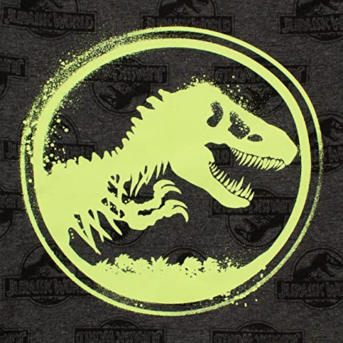 Jurassic World Pijama para Niños - Brilla en la Oscuridad - Gris - 5 a 6 Años