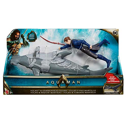 Justice League - Pack Aquaman y tiburón Martillo (Mattel FYR96)