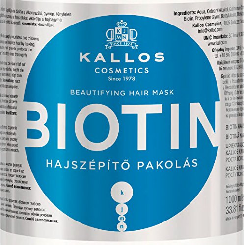 Kallos Biotin - Mascarilla para el Cabello, 1000 ml