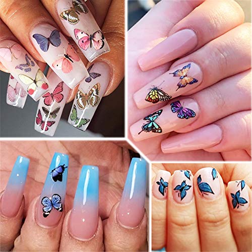 Kalolary 30 Hojas Pegatinas al Agua para Uñas Decorativas Pegatinas Uñas Transferencia Agua Nail Art Stickers Calcomanías Uñas Etiquetas Engomadas para DIY Decoración Arte de Uñas