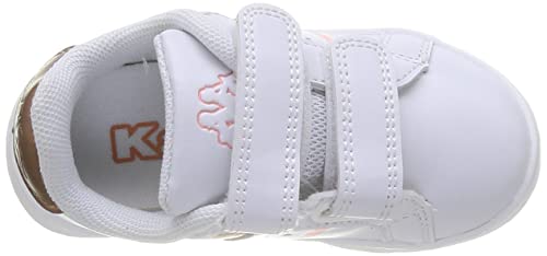 Kappa Logo Alpha INF, Zapatillas Deportivas Unisex bebé, Blanco/Rosa, 26 EU