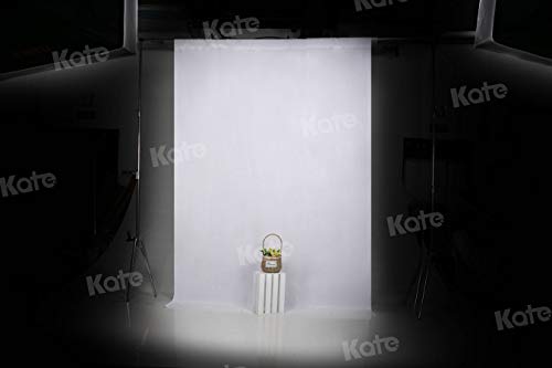 KateHome PHOTOSTUDIOS 1.5x2.2M Sin Arrugas Telones Blancos para fotógrafos Fotografía Foto Fondo Prop