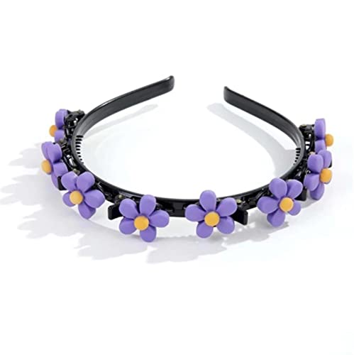 Kaytong Diadema de Perlas Alice, Diadema para el Cabello para Mujer, Pinzas con Garras de aro, Doble Flequillo, Accesorios para el Cabello, Horquillas para el Cabello