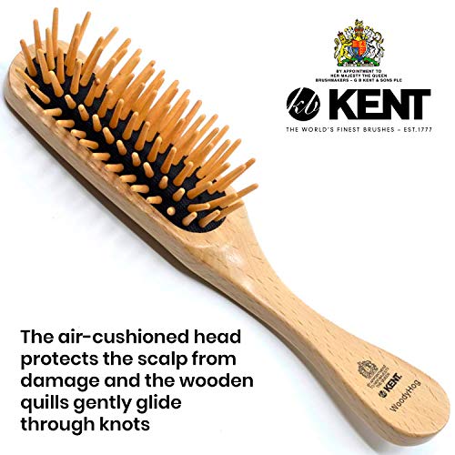 Kent Brushes WoodyHog Cepillo Para Cabello