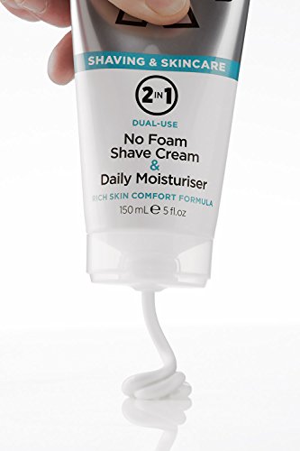 King of Shaves 2-in-1 Shaving Cream & Face Moisturiser for Men Shave Care | TWIN-PACK | Shaving Cream for Men | Shaving Kit for Men | Shaving Soap | Shave Cream