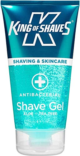 King of Shaves Antibacterial Shaving Gel for Men 175ml | Mens Shaving Gel | Shaving Soap | Shave Gel for Men | Mens Skincare | Shaving Cream