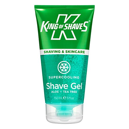 King of Shaves Supercooling Aloe Vera Shaving Gel for Men - 150ml | Mens Shaving Gel | Shave Care Products | Mens Shavecare | Shaving Cream | Shave Cream for Men