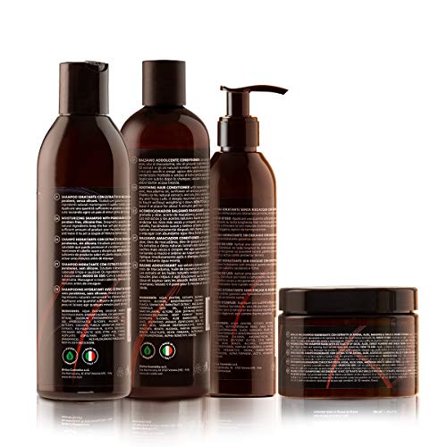 Kit Revitalizante Suavizante para cabello ondulazo y rizo Natural&Amazing de DIVINA BLK, 4 productos incluidos, tratramiento completo revitalizante