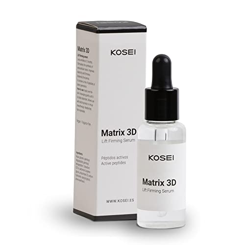 Kosei - Matrix 3D - Sérum Reafirmante - 30 ml - Formato Booster - Tratamiento Antiedad - Elimina las Arrugas - Mejora Líneas de Expresión - Vegano - Sin Alcohol - Sin Siliconas - Unisex
