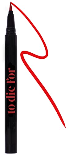 KRASH KOSMETICS Eyeliner Líquido To Die For - Gay Bff, Rojo, 10 Gramo