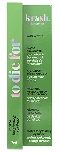 KRASH KOSMETICS Eyeliner Líquido To Die For - Rainbow Parade, Verde, 10 Gramo