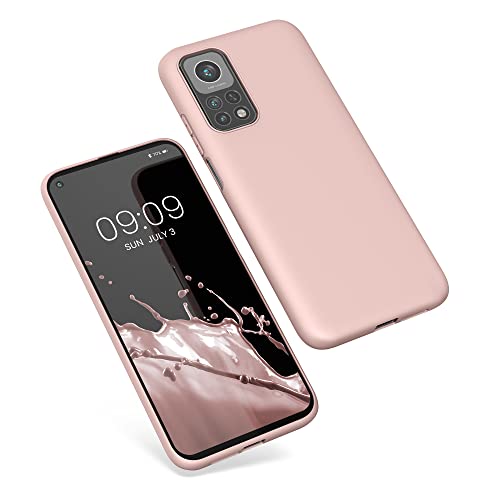 kwmobile Carcasa para Xiaomi Mi 10T / Mi 10T Pro - Funda para móvil en TPU Silicona - Protector Trasero en melocotón