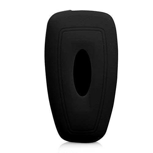 kwmobile Funda Compatible con Ford Llave de Coche Plegable de 3 Botones - Carcasa Protectora de Silicona para Llave de Coche - Case en Negro