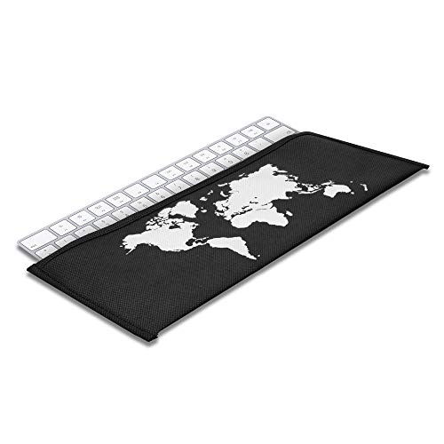 kwmobile Funda Protectora para Teclado Apple Magic Keyboard - Cubierta para el Polvo o Salpicaduras con Mapa del Mundo