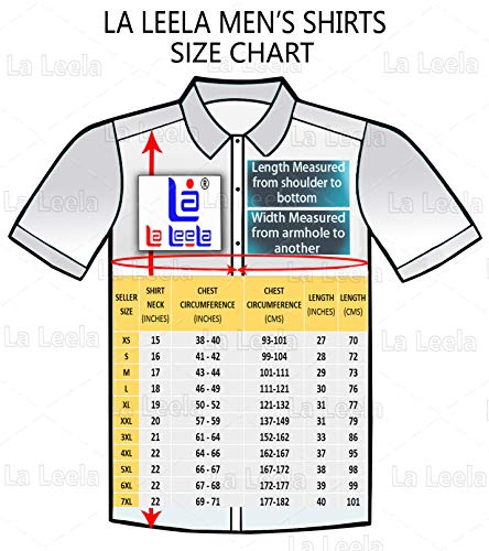 LA LEELA Casual Hawaiana Camisa para Hombre Señores Manga Corta Bolsillo Delantero Surf Palmeras Caballeros Playa 3XL-(in cms):152-162 Beige_W192