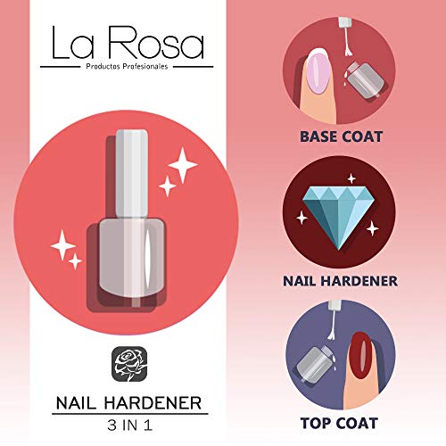 La Rosa nail medic hardener 3in1 endurecedor de uñas 3en1-10 ml