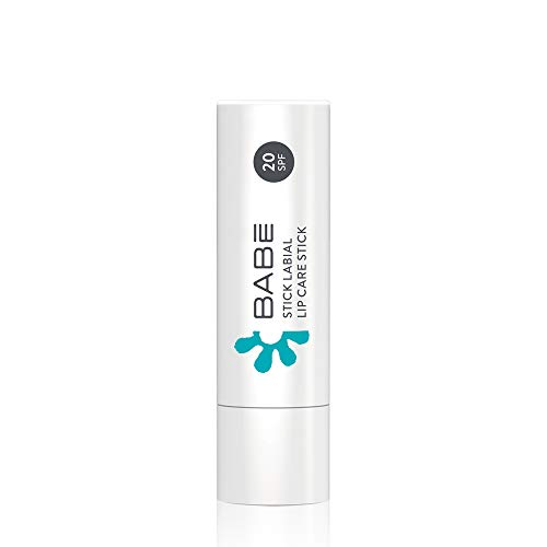 Laboratorios Babé - Stick Labial, Con Protección Solar, Crema Labial, Acción Hidratante, Bálsamo de Labios, Sin Aceites Minerales, Transparente, Uso Diario, Exposición al Sol - 4 gr