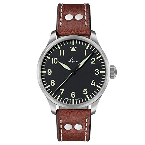 Laco 1925 861688 - Reloj analógico automático para Hombre, Correa de Cuero Color marrón