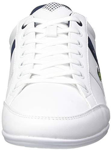 Lacoste Chaymon 0120 2 CMA, Zapatillas Hombre, Wht/Nvy/Red, 41 EU