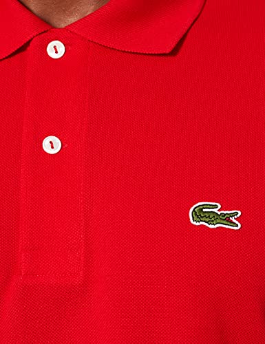 Lacoste L1212 Camisa Polo, Hombre, Rojo (Rouge), XL