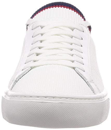 Lacoste LA PIQUEE 119 1 CMA, Zapatillas Hombre, Blanc (Wht/Nvy/Red 407), 39.5 EU