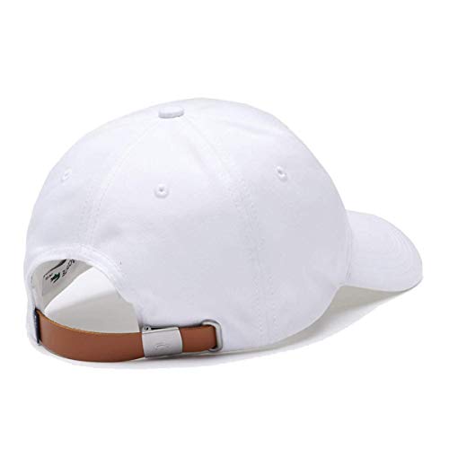 Lacoste RK4714 Gorra, Blanc, Talla única para Hombre