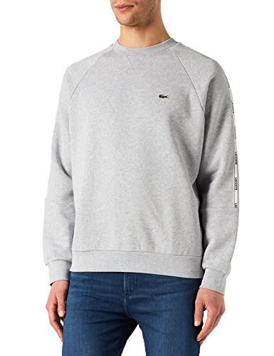 Lacoste SH1213, Sudadera Hombre, Gris (Argent Chine), M