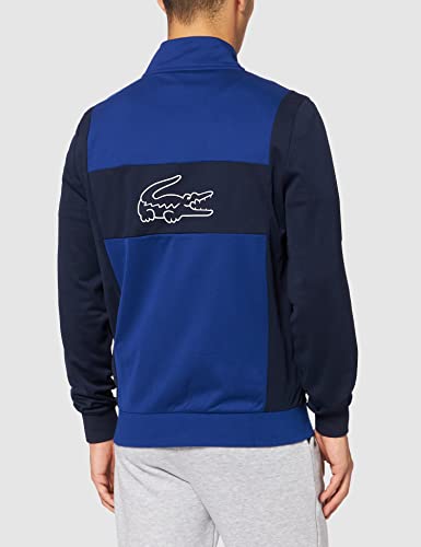 Lacoste Sport SH6937 Sudadera para Hombre, Cosmico/Marine-Blanco, XL