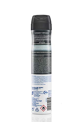 Lactovit - Desodorante Extra Eficaz Invisible Men Anti- Manchas, 0% Alcohol, Anti-irritaciones Y 48h De Eficacia, Desodorante Spray Men Invisible, 200 Mililitro