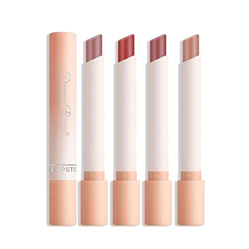 Lápiz labial mate a prueba de agua, juegos de regalo de maquillaje de labios pigmentados para niñas y mujeres, lápiz labial de ladrillo rojo pardo rojo chilli navideño para otoño invierno, regalos de